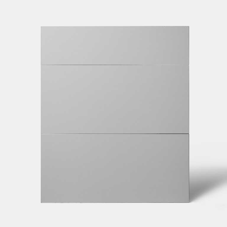 Front usa cu 3 sertare, 60 cm, gri, mat • GoodHome Balsamita