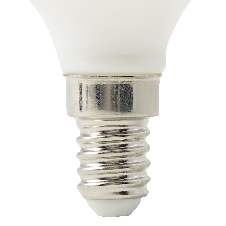 Bec LED, E14, 40W, 2700K, sticla alba, model mini-sfera • Diall
