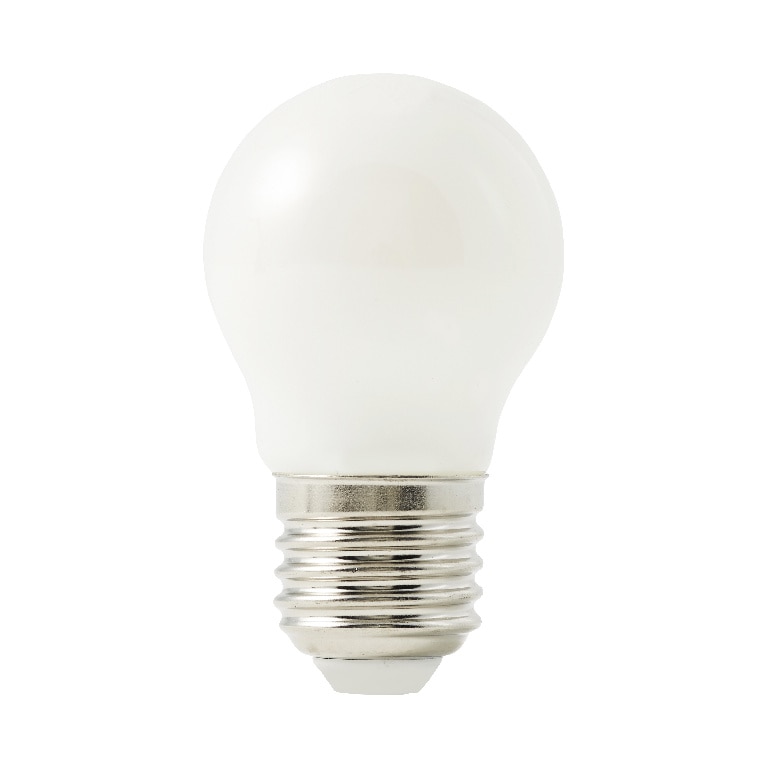 Bec LED, E27, 60W, 4000K, sticla alba, model mini-sfera • Diall