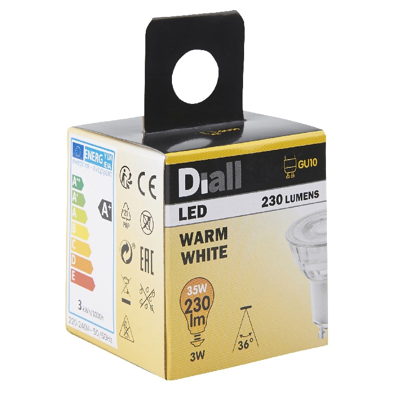 Bec LED DIALL, GU10, 35W, 230lm