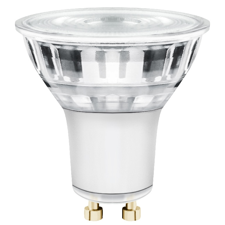 Bec LED, GU10, reflector, 50 W, 2700-4000 K, sticla transparenta • Diall