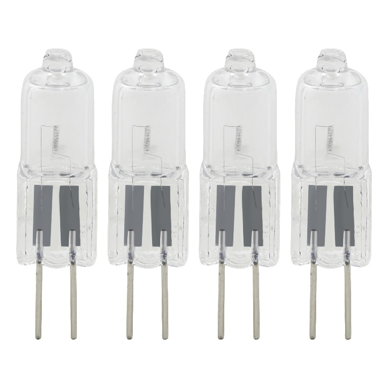 Set 4 becuri cu halogen Diall capsula, tip soclu G4, putere 30 W, 3000 K, cu estompare