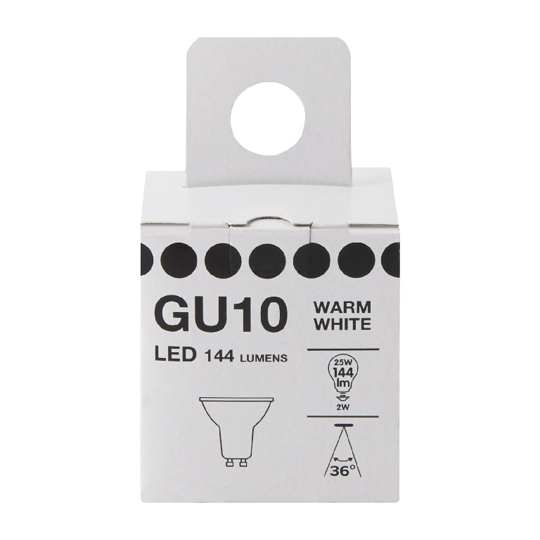 Bec LED, GU10, reflector, 25W, 2700 K, plastic