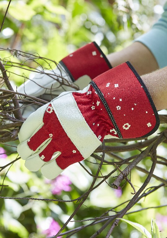 Manusa Verve Rigger de gradinarit, din piele, marime S, rosu 