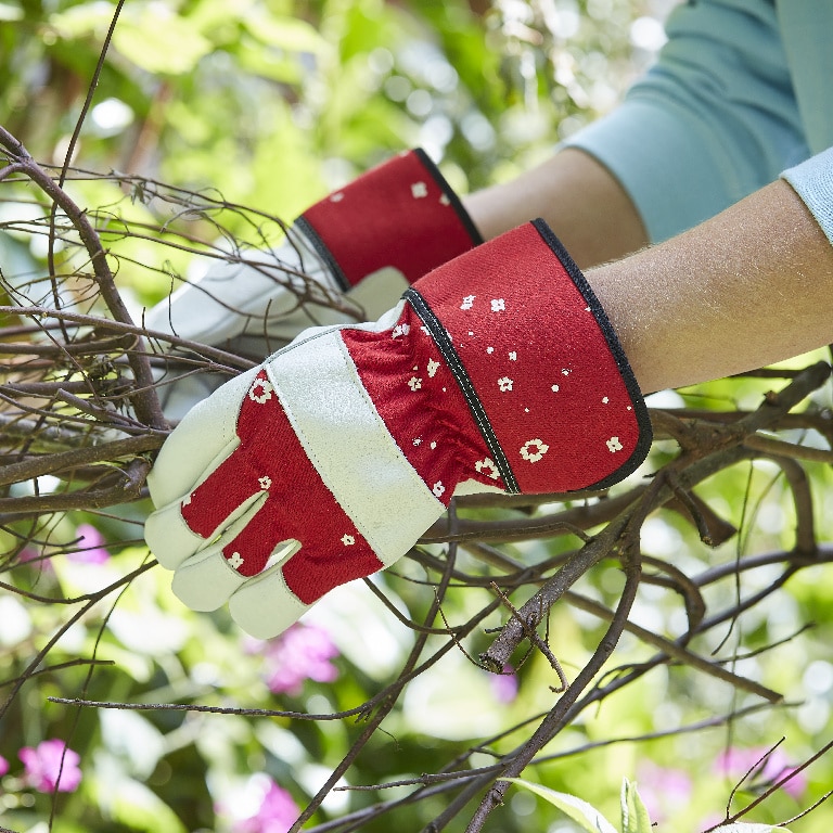 Manusa Verve Rigger de gradinarit, din piele, marime S, rosu 