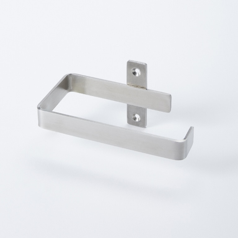 Suport hartie GOODHOME Amantea, 14 x 7 x 7 cm, otel inoxidabil, argintiu