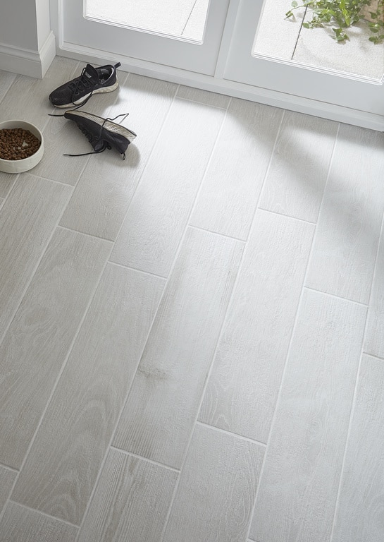 Gresie Interior, Alb, Portelanata, 20 x 80 cm, tip parchet, suprafata 1,28 mp  Colours Colours