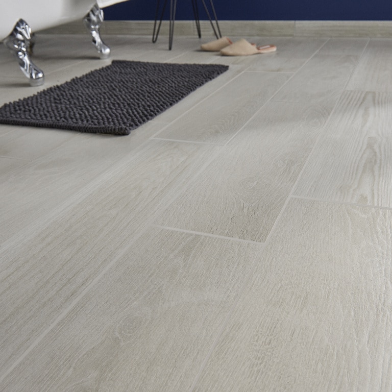 Gresie Interior, Alb, Portelanata, 20 x 80 cm, tip parchet, suprafata 1,28 mp  Colours Colours