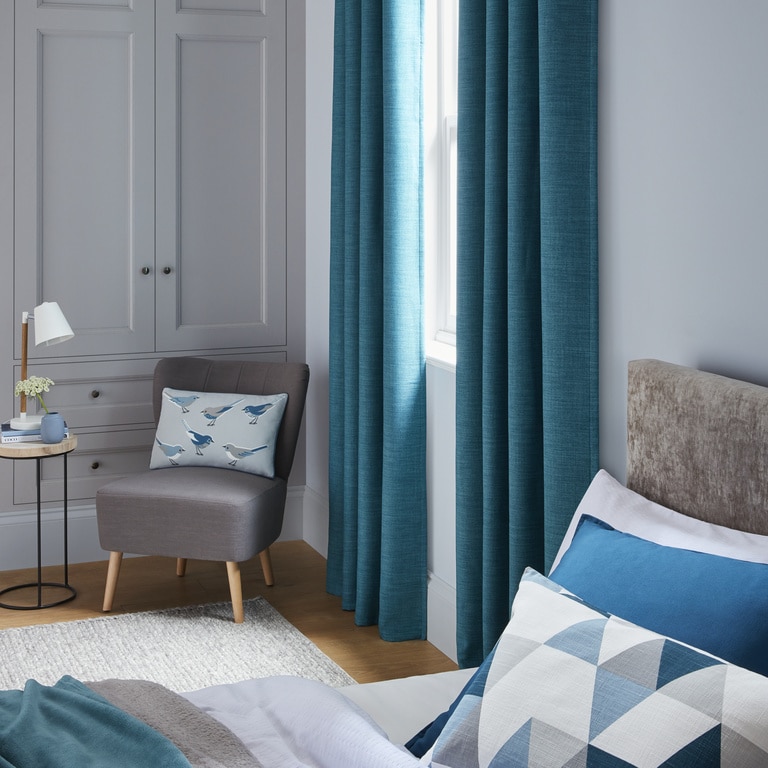 Draperie Novan, albastru, 140 x 260 cm • GoodHome