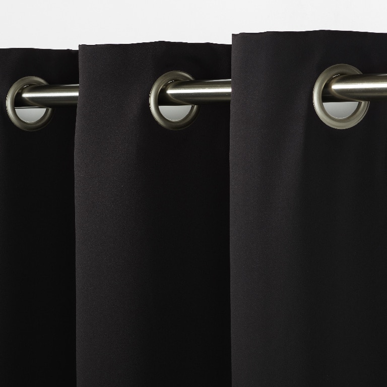 Draperie Vestris, negru, 140 x 260 cm • GoodHome