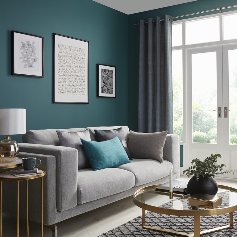 Draperie Digga, albastru, 140 x 260 cm  GoodHome