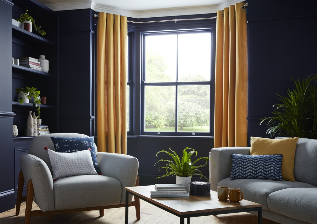 Draperie Taowa, galben, 140 x 260 cm  GoodHome