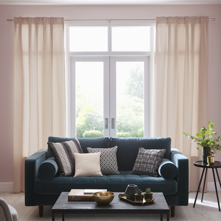 Draperie Klama, bej, 140 x 260 cm • GoodHome