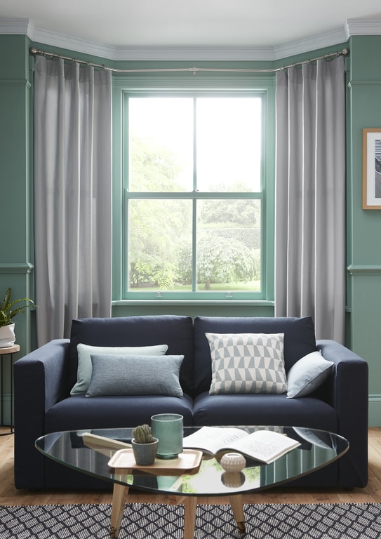 Draperie Klama, gri, 140 x 260 cm • GoodHome