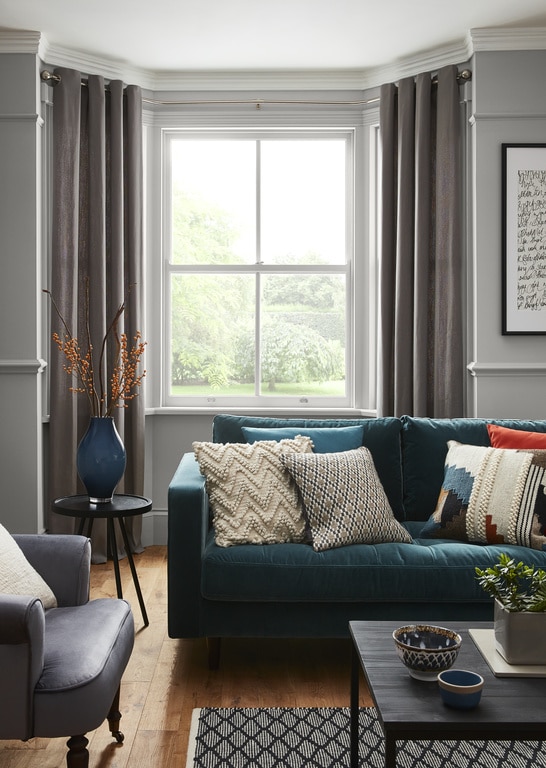 Draperie Taowa, gri, 140 x 260 cm  GoodHome