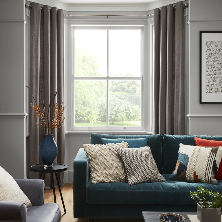 Draperie Taowa, gri, 140 x 260 cm  GoodHome