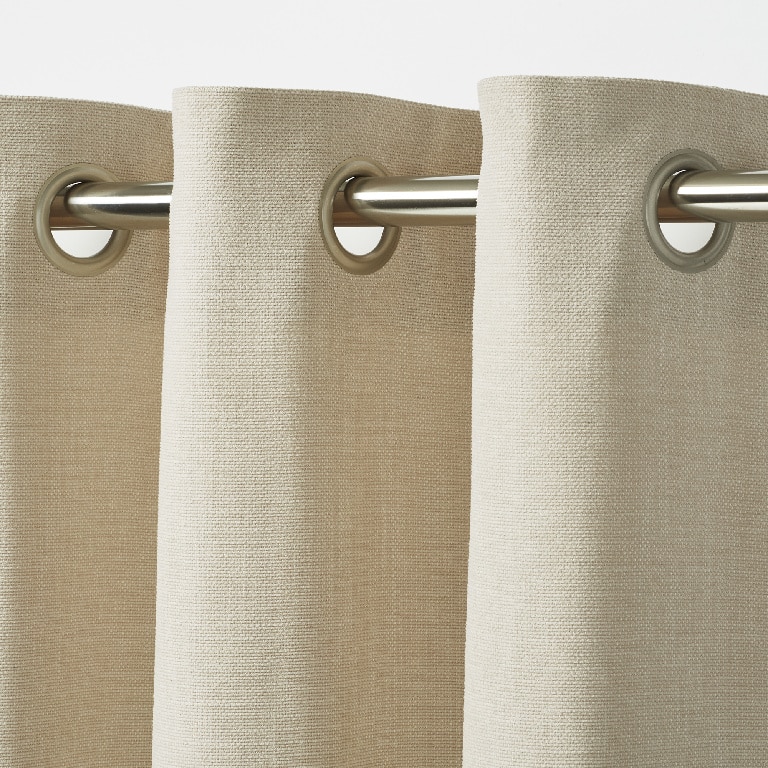 Draperie GOODHOME Tiga, poliester, 140 x 260 cm, crem