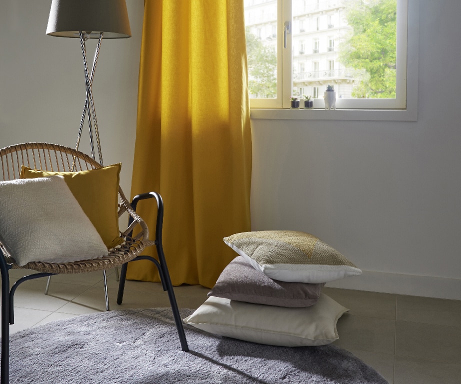 Draperie galbena, 2.6 x 1.4 m • GoodHome Hiva