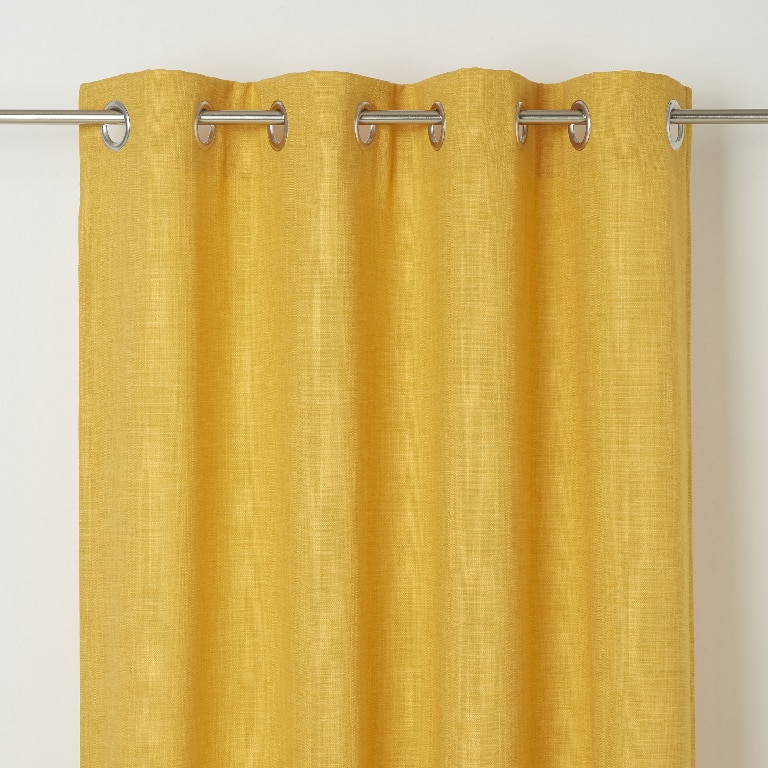 Draperie Novan, galben, 140 x 260 cm, Poliester GoodHome