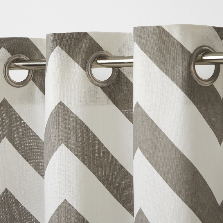 Perdea Wabana, gri, 2.6 x 1.4 m  GoodHome