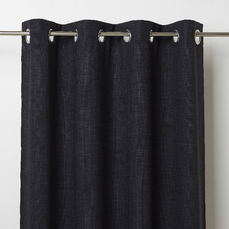 Draperie Novan, negru, 140 x 260 cm  GoodHome