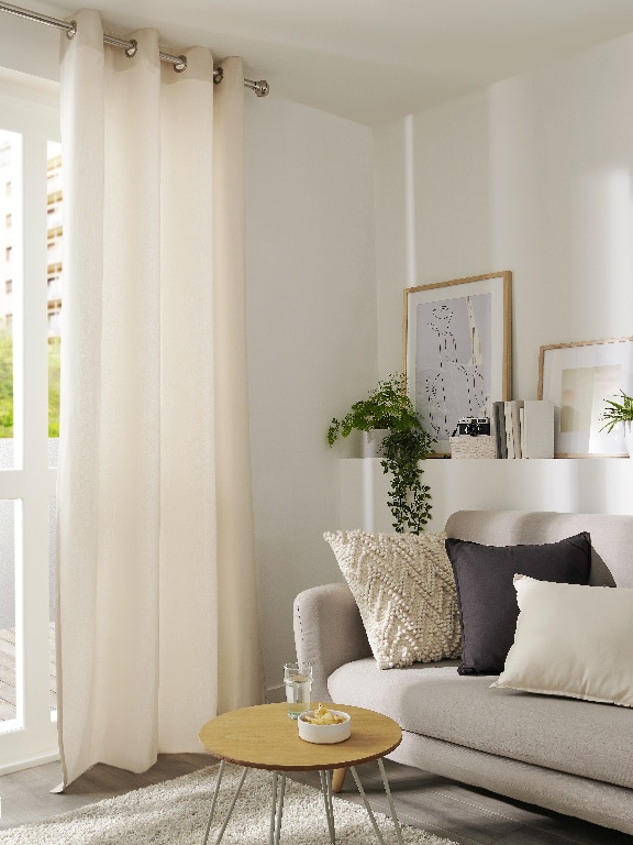 Perdea Hiva, bej, 2.6 x 1.4 m • GoodHome