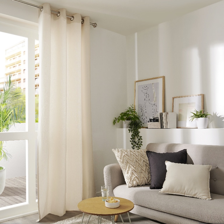 Perdea Hiva, bej, 2.6 x 1.4 m • GoodHome