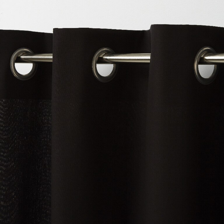 Perdea Hiva, negru, 2.6 x 1.4 m • GoodHome