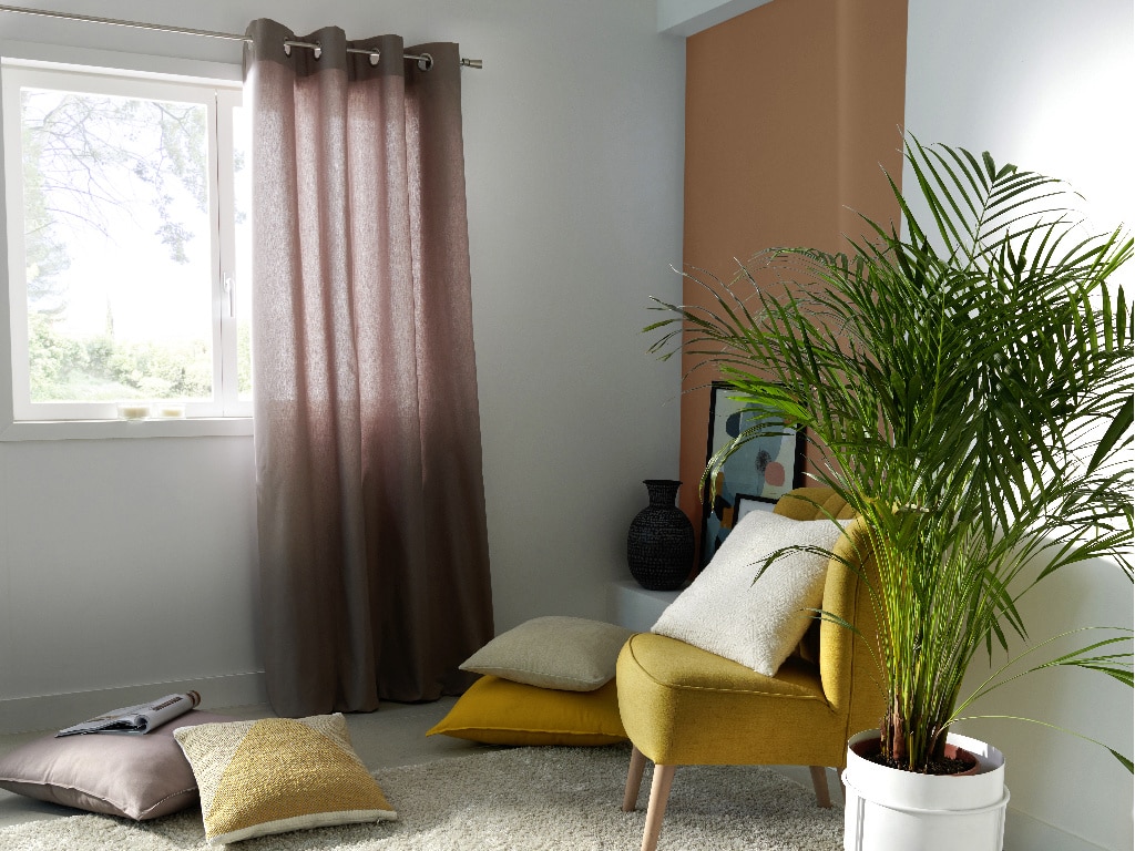 Perdea Hiva, maro, 2.6 x 1.4 m  GoodHome