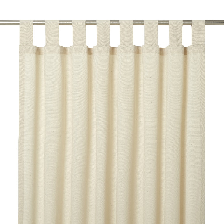 Perdea Chambray, bumbac, 140 x 260 cm, crem