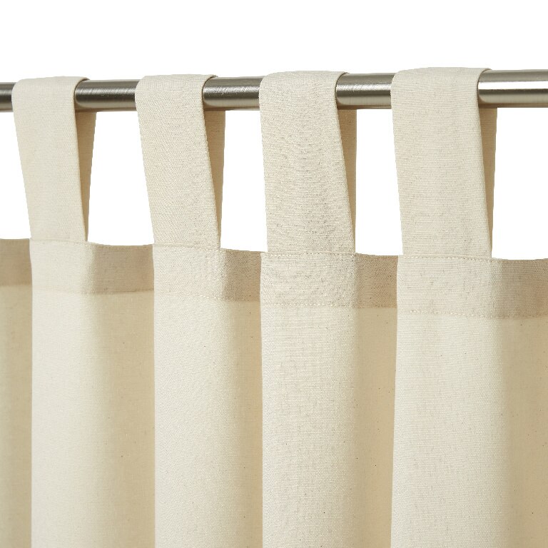 Perdea Chambray, bumbac, 140 x 260 cm, crem