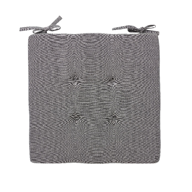 Perna scaun, gri, bumbac, 40 x 40 cm • OPP