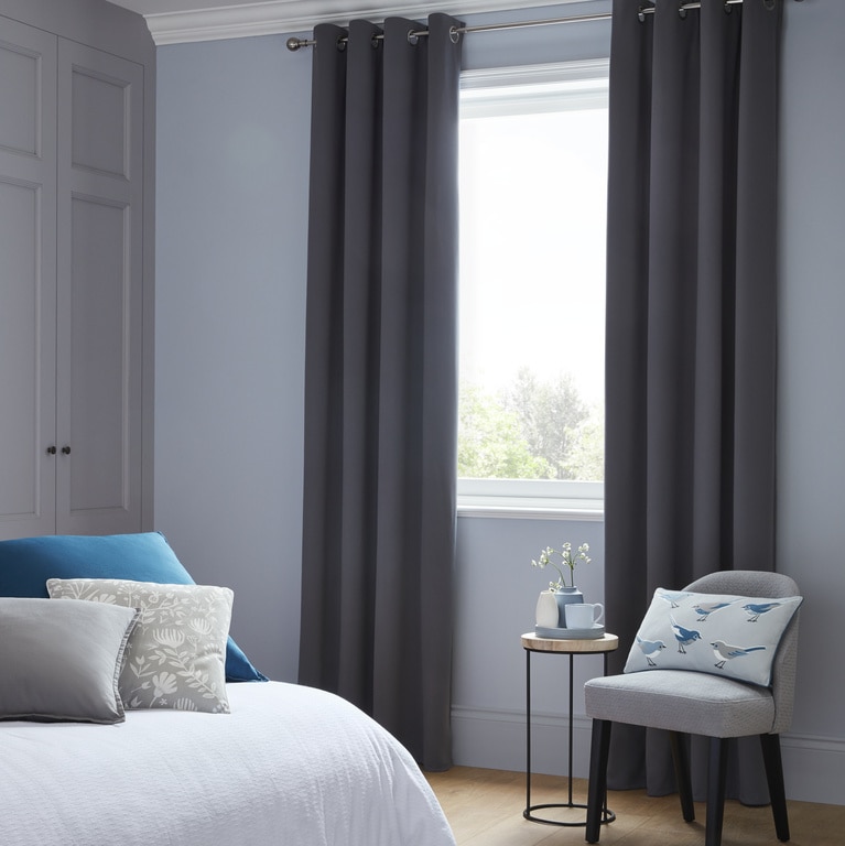 Draperie Vestris, gri inchis, 140 x 260 cm • GoodHome