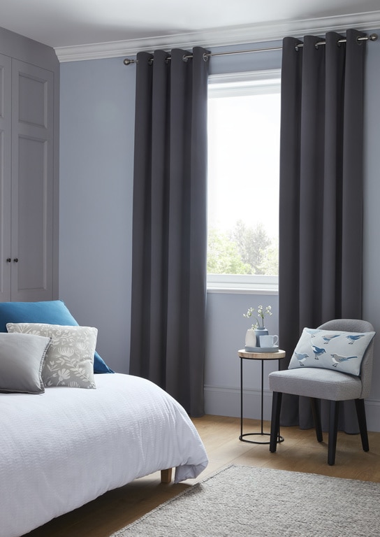 Draperie Vestris, gri inchis, 140 x 260 cm • GoodHome