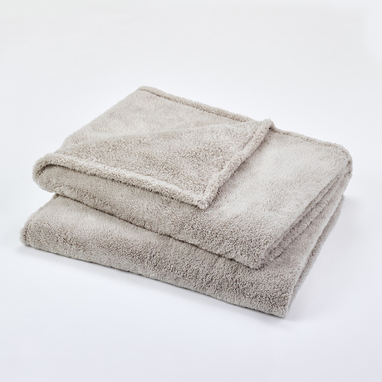 Cuvertura GOODHOME Takeo, poliester, 160 x 200 cm, bej