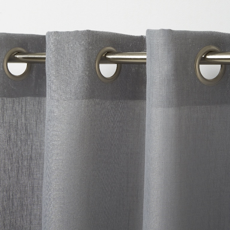 Perdea Kippens, gri, 2.6 x 1.4 m • GoodHome