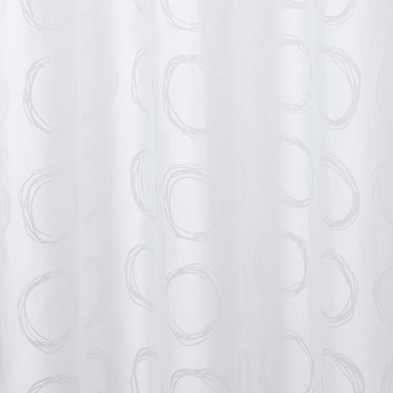 Perdea Succusa, alb, 2.6 x 1.4 m, puncte • GoodHome