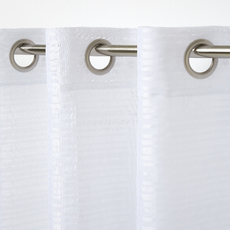 Perdea Gorham, alb, 2.6 x 1.4 m • GoodHome