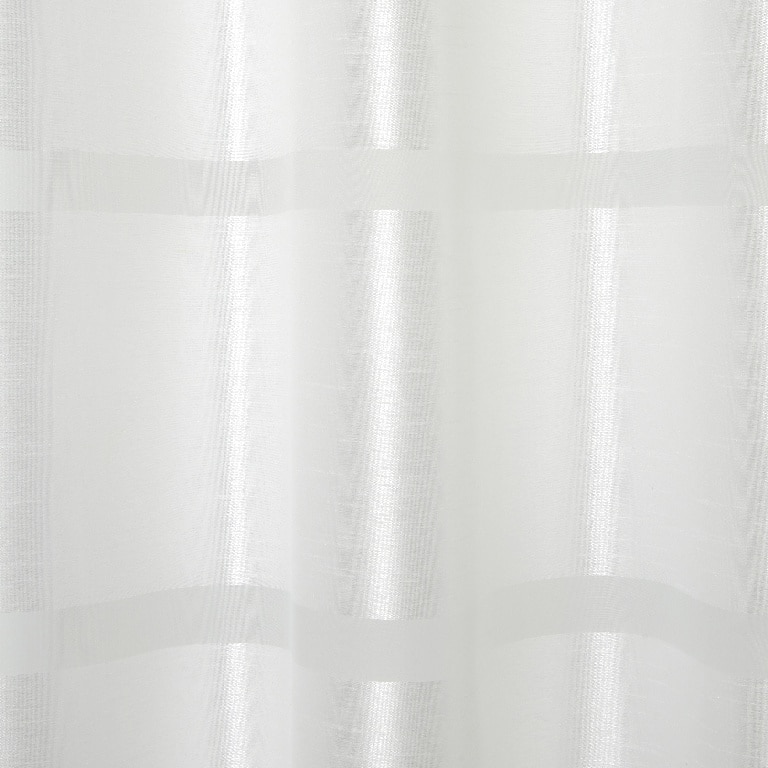 Perdea voal GOODHOME Dokkle, poliester, 140 x 230 cm, alb
