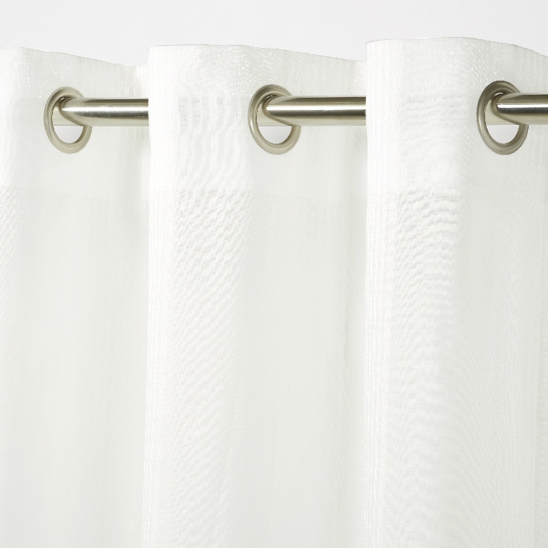 Perdea Lota, alb, 2.6 x 1.4 m • GoodHome