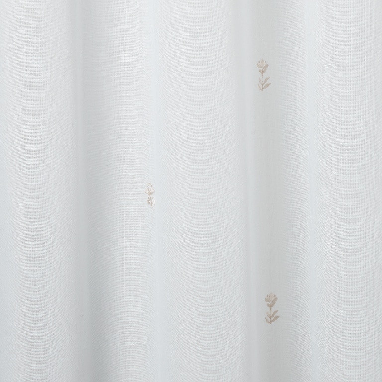 Perdea voal GoodHome Howlite, poliester, 140 x 260 cm, gri deschis