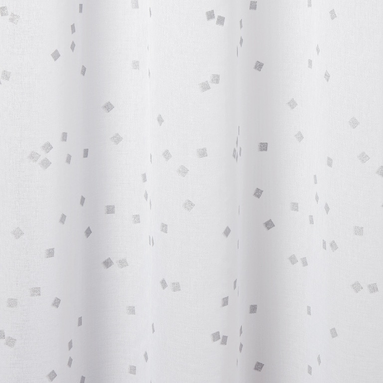 Perdea Pyrite, alb, 2.6 x 1.4 m, poliester • GoodHome
