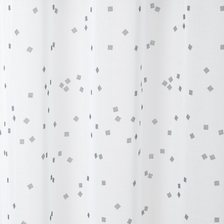 Perdea Pyrite, alb, 2.6 x 1.4 m • GoodHome