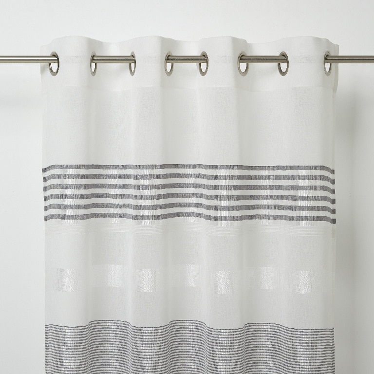 Perdea Iris, gri, 2.6 x 1.4 m • GoodHome