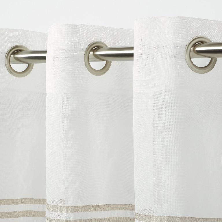 Perdea Iris, bej, 2.6 x 1.4 m • GoodHome
