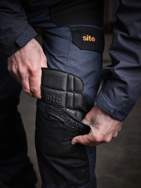 Insertie pentru genunchiere Site, din spumă de etilen-acetat de vinil, negru, 2 bucati 