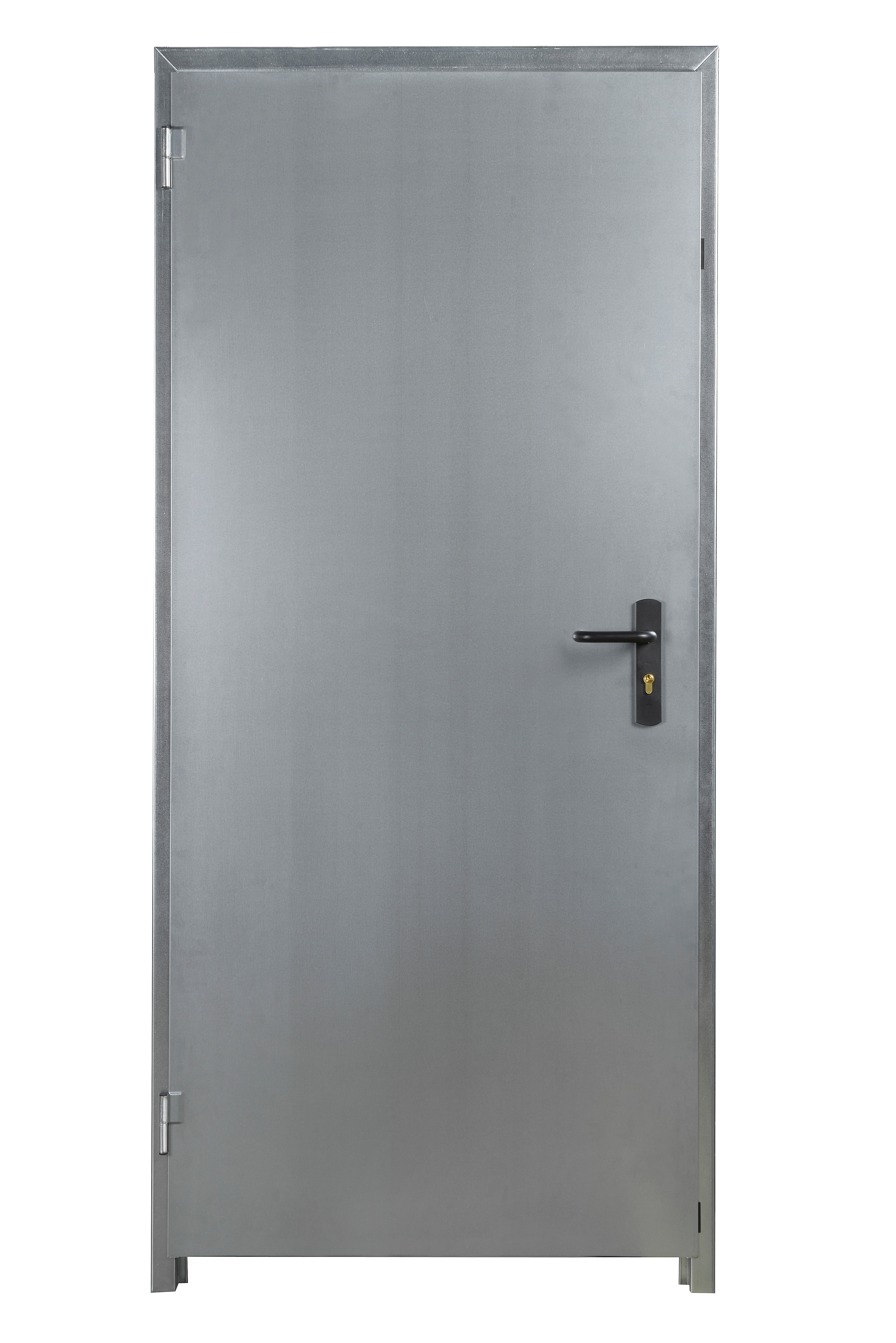 Usa de intrare secundara, metalica, gri, reversibila, 206 x 88 cm  Andreu