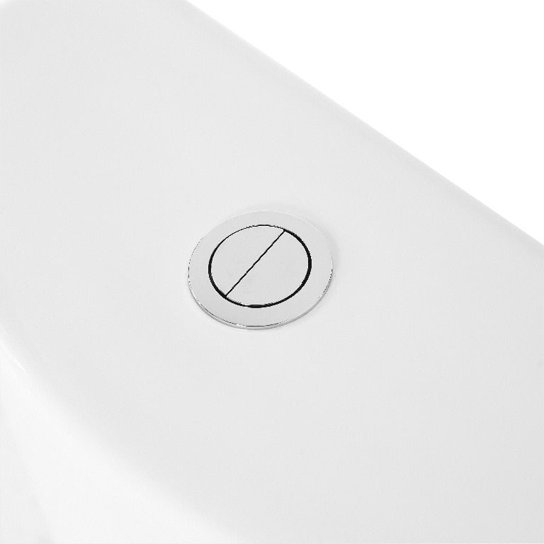 Set vas WC GoodHome Cavally, ceramica, rezervor 3-6 l, capac SoftClose, alb