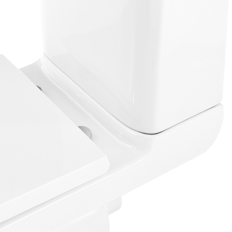 Set vas WC GoodHome Teesta, portelan, rezervor 3-6 l, capac SoftClose, alb