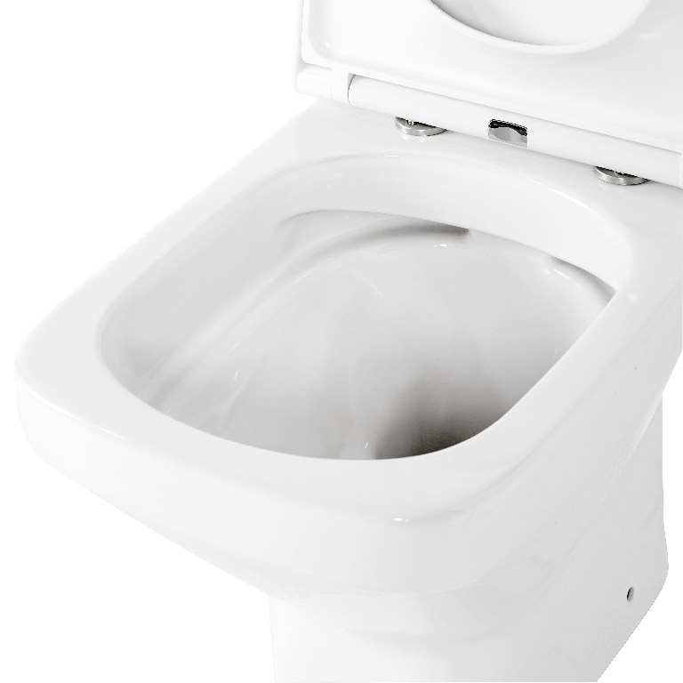 Set vas WC GoodHome Teesta, portelan, rezervor 3-6 l, capac SoftClose, alb
